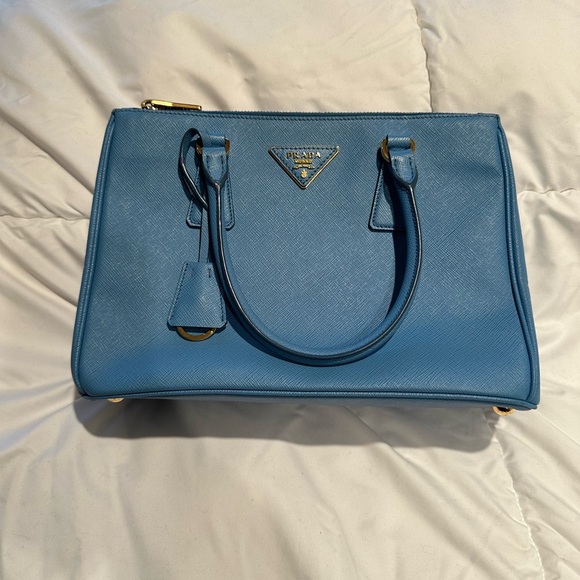 Prada Saffianno Lux Leather Galleria Double Zip Small - Picture 3 of 8